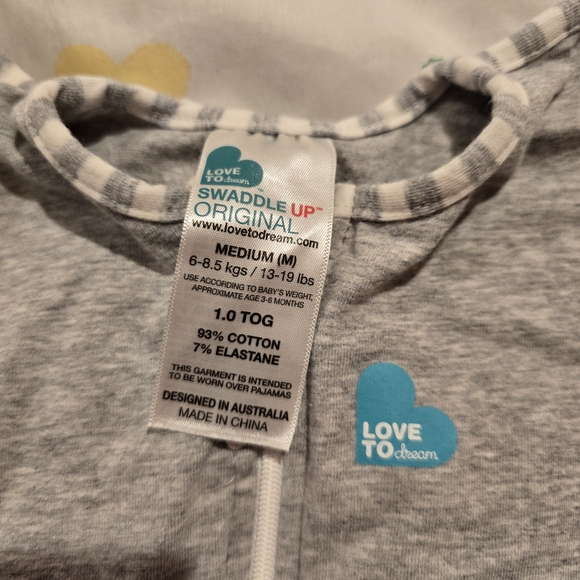 Love to Dream Blue and Gray Sleep Sacks - Picture 3 of 4